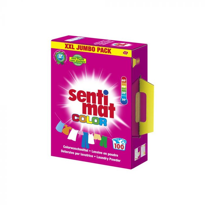 Універсальний засіб Sentimat Color 5.5kg - Plasticfree Washing powder - Color