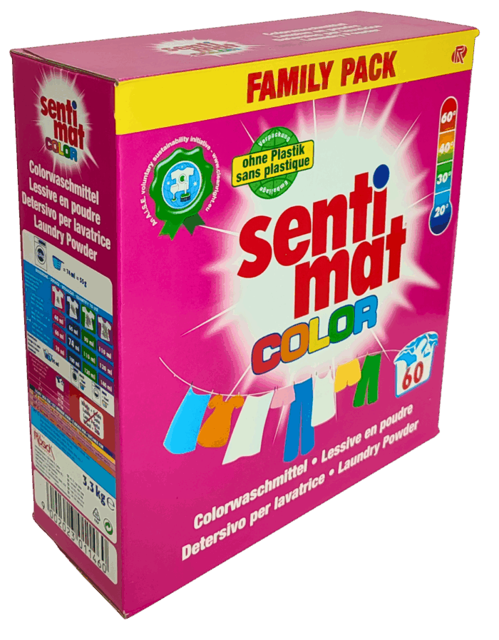 Sentimat_COLOR_3,3_kg Пральний Порошок для кольорового Sentimat Color 3.3kg 60WL - Зображення 2