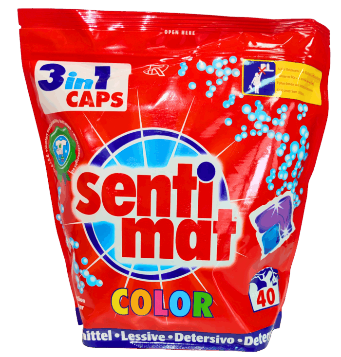 Капсули для прання Sentimat Color 40 Caps (Арт. 11325) - Зображення 2
