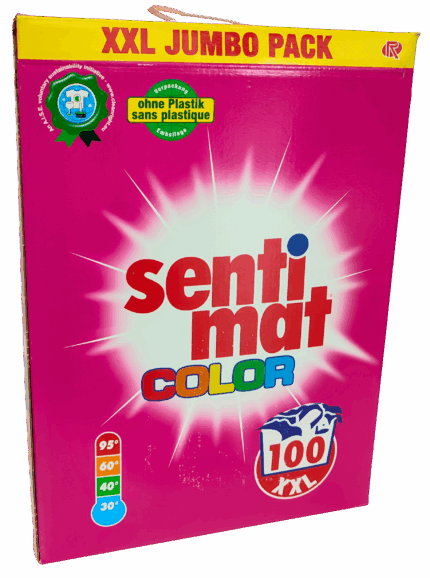 Пральний порошок  Sentimat Color 5.5kg - Plasticfree Washing powder - Color