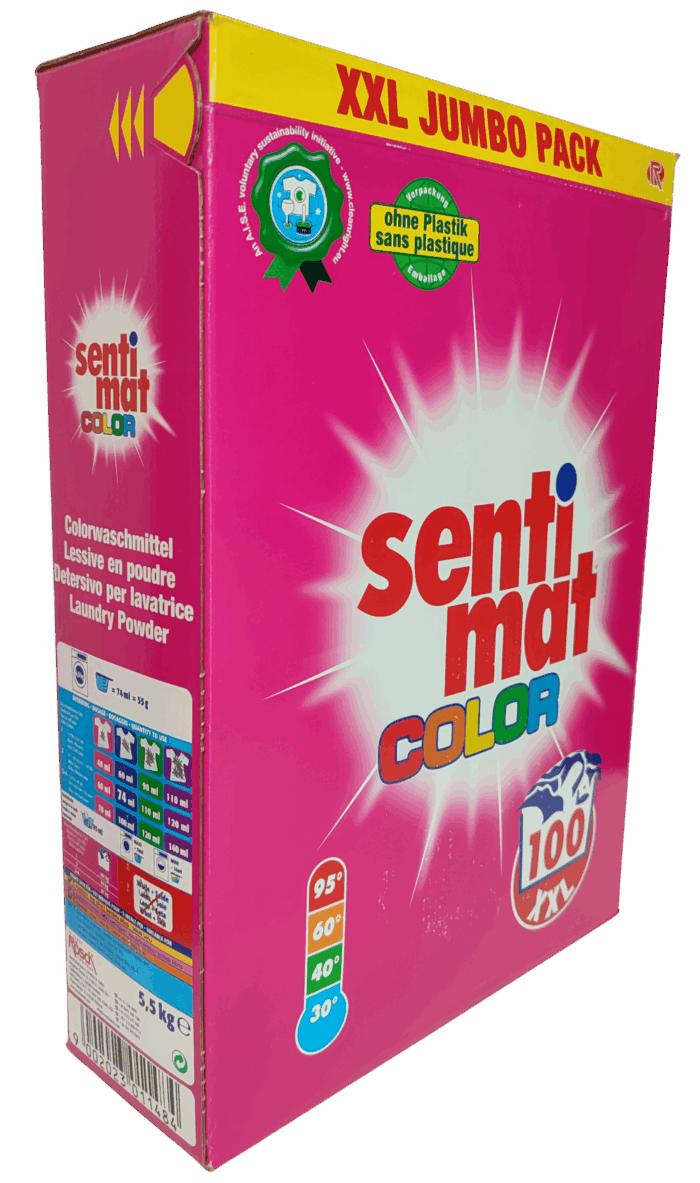 Пральний порошок Sentimat Color XXL 5.5kg Washing powder - Color - Зображення 2