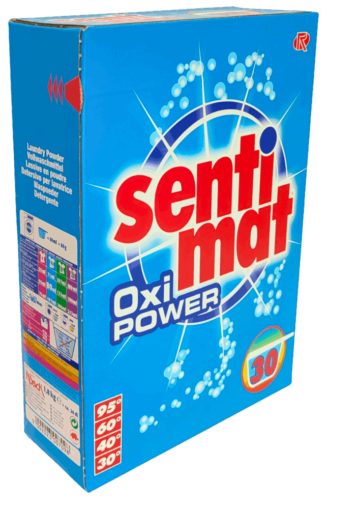 Пральний порошок Sentimat Oxi power 1.8 kg 30WL Washing powder - All textiles - Зображення 2
