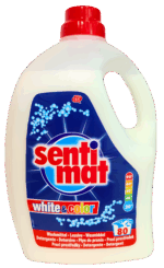 Гель для прання Sentimat 4 L white+color Liquid Detergent - All textiles - Зображення 2