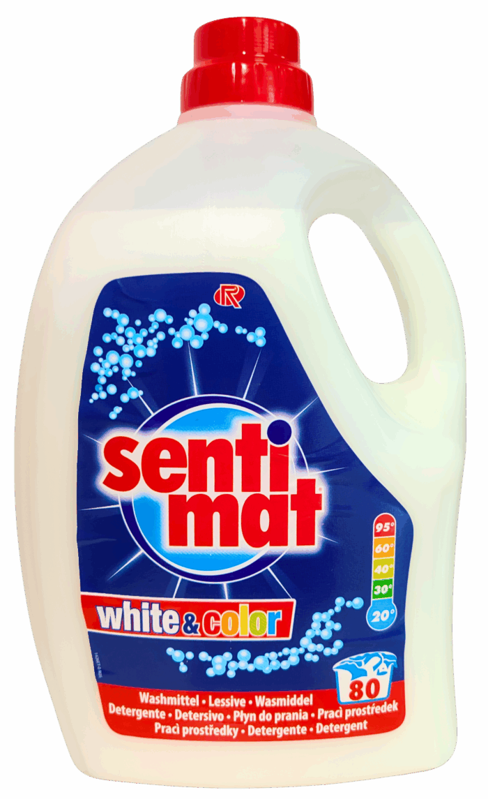 Гель для прання Sentimat 4 L white+color Liquid Detergent - All textiles - Зображення 2