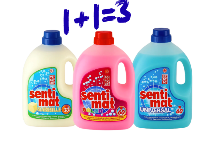 1+1=3 АКЦІЯ!!! ТРИ Гелі для прання SENTIMAT 3L - Зображення 3